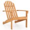 Costway Outdoor Adirondack Chair Solid Wood sturdy Patio Garden Furniture GrayNaturalWhite